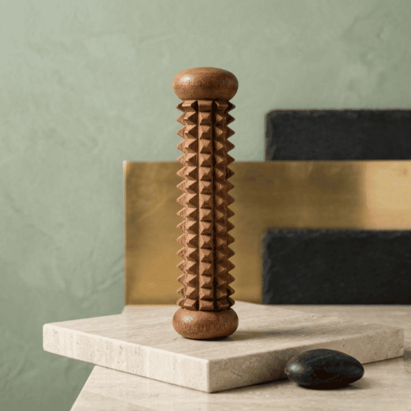 Handcrafted Wooden Palm Massager – Reflexology & Acupressure Hand Roller
